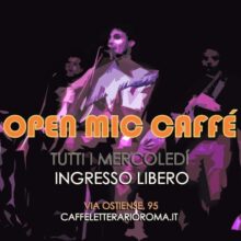 Tutti I Mercoledì Open Mic Al Caffè Letterario! Apertuti A Tutti Gli Artisti…