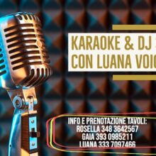 Sabato Karaoke & Disco Party Con Luana Voice Al Caffè Letterario! Start H21 Dinner