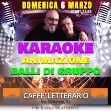 Domenica In KARAOKE, BALLI DI GRUPPO E ANIMAZIONE