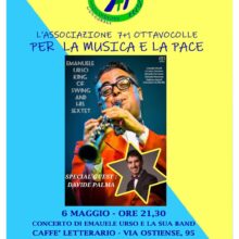 Venerdì 6 Maggio Dinner & Concerto Emanuele Urso “King Of Swing” And His Sextet, Special Guest Davide Palma Al Caffè Letterario