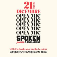 Mercoledì 21 Dicembre Spoken Poesia E Rivoluzione