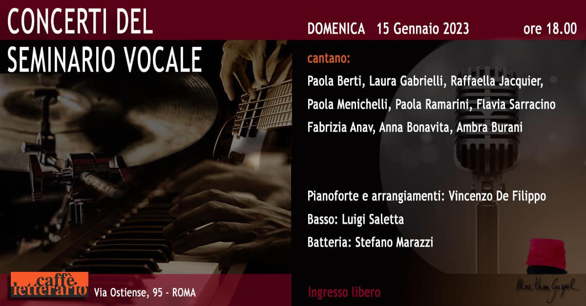 seminario vocale 15 gennaio